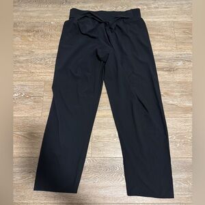 ADAY Easy Pants with tie belt Large Black
